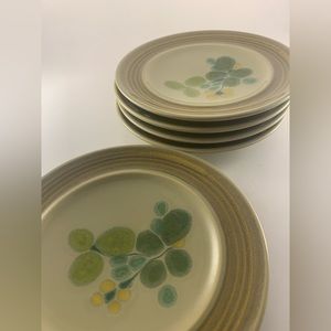 Franciscan Earthenware Pebble Beach bread plates Vintage 60s-70s (set of 5)